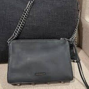 Suede Charcoal Cross body Purse